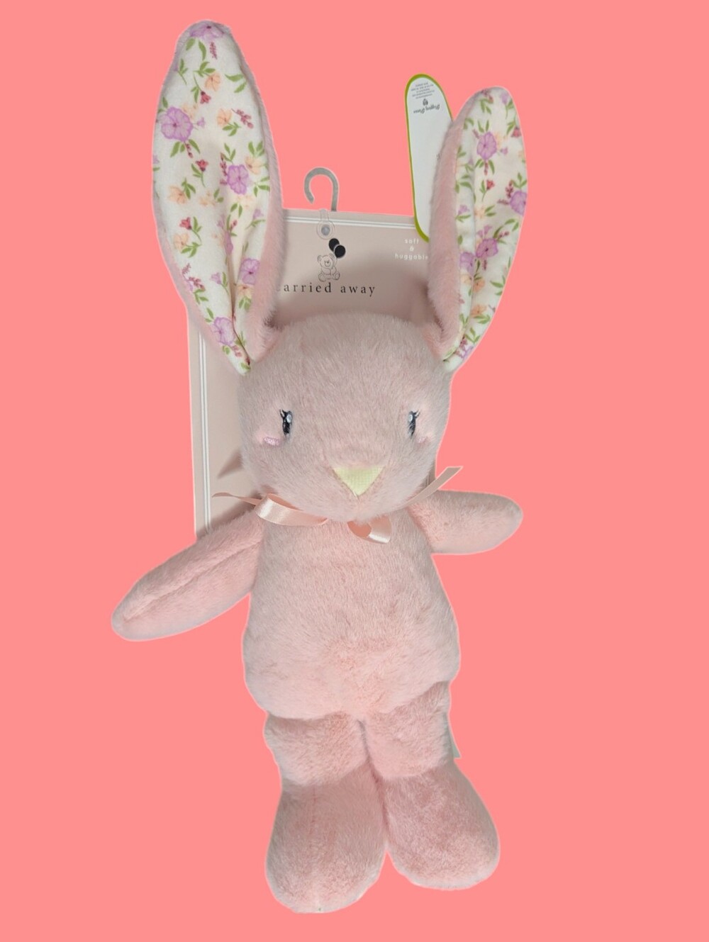 Carried Away by Stepping Stones Floppy Ears Bunny Rabbit Plush Sewn Eyes Anime